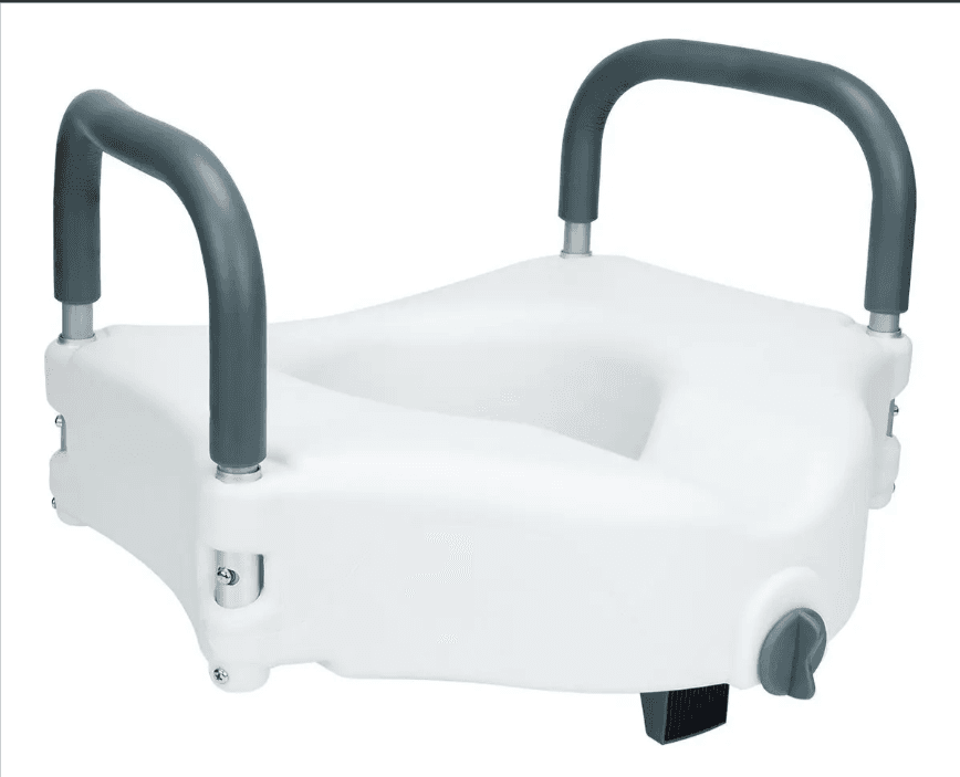 Extension Toilet Seat with Armrests